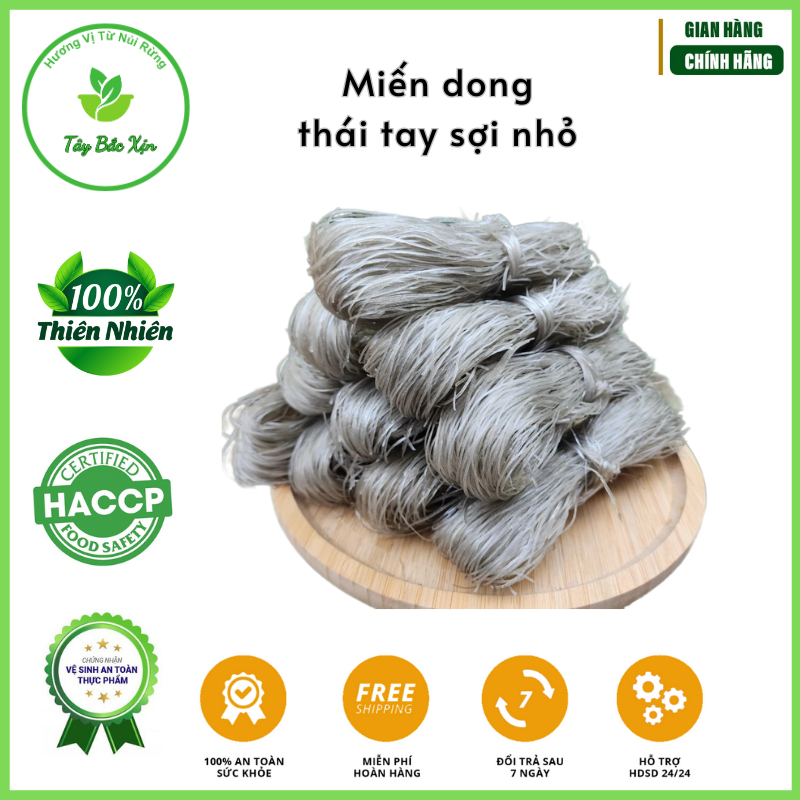 Miến dong Điện Biên sợi nhỏ loại 1,không chất bảo quản, miến rong sợi ...