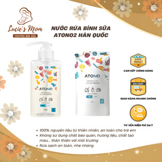 [Chính Hãng] Nước Rửa Bình Sữa, Rau Củ Atono2 Hàn Quốc,Thuần Chay Đậm Đặc An Toàn Cho Bé-Lucie's Mom