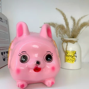 Heo đất tiết kiệm Heo Thỏ cute, lợn đất ống tiết kiệm quà tặng trang trí