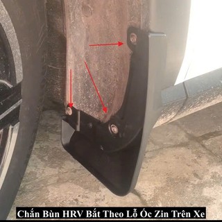 Chắn Bùn Honda HRV 2022-2023 Chất Liệu Nhựa Dẻo Bộ 4 Chiếc Có Kèm Ốc Vít