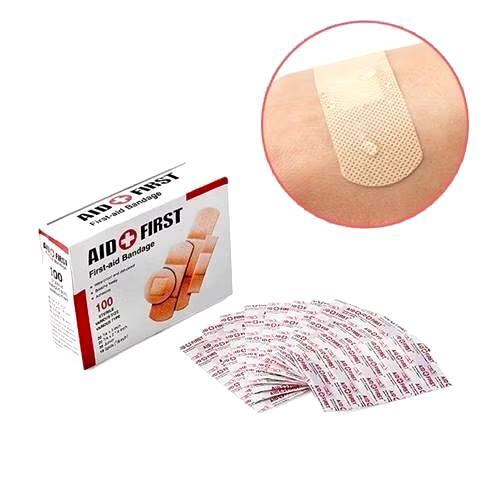Hộp 100 miếng băng keo cá nhân Aid First 4 kích thước - băng dán y tế cá nhân che vết thương
