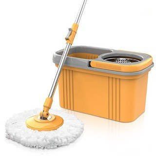 Chổi lau nhà 360 độ kèm thùng tự vắt có lồng inox chống gỉ chính hãng Phú Kháng PK01