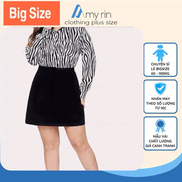 chân váy bigsize nữ Bigsize 60-100kg chân váy chữ A bigsize vải Tuyết Mưa
