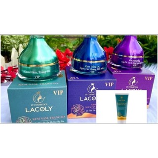 Kem Mặt Lacoly 10g Víp Có 3 công dụng cho khách lựa chọ .Kmai khi mua 3 Lọ Tặng 1 sữa rửa mặt 60ml