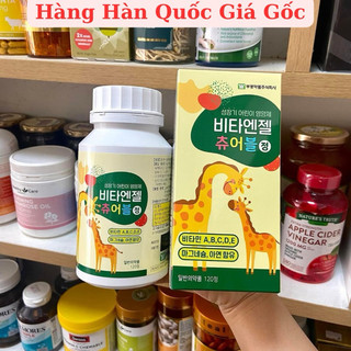 Kẹo Canxi hươu cao cổ hộp 180 viên của Hàn Quốc tăng chiều cao tối ưu cho bé