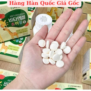 Kẹo Canxi hươu cao cổ hộp 180 viên của Hàn Quốc tăng chiều cao tối ưu cho bé