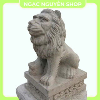 Khuôn Đúc Cặp Sư Tử Bê Tông Ngồi Cao 36Cm Chất Liệu Nhựa Abs