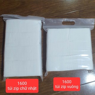Khăn khô cắt sẵn 1600 miếng nhỏ kích thước 6x7cm, dùng trong phun xăm hoặc spa