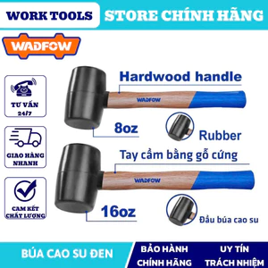 ĐỒ NGHỀ WADFOW Búa cao su đen 220g , 450g WMB7301 , WMB7302