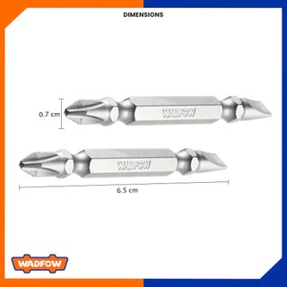 ĐỒ NGHỀ WADFOW  Bộ 2 Mũi bắt vít 2 đầu PH2+PH2 65mm WSV0K12
