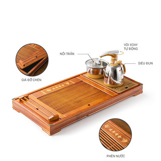 Khay trà điện đa năng thông minh đun nước pha trà tự động tại bàn - Bảo hành chính hãng 1 năm, đổi mới nếu có lỗi