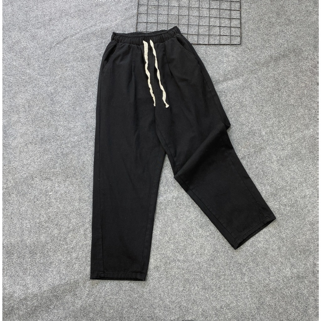 Quần Baggy Bigsize Lưng Thun Vải Kaki  From Chuẩn Dành Cho Nữ Chubby Che Khuyết Điểm Q521