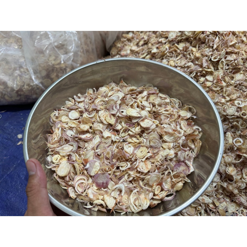 1KG HÀNH TÍM THÁI LÁT SẤY KHÔ - DRIED SHALLOT SLICES -THAPHACO