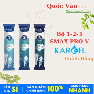 Bộ 3 Lõi Lọc Thô 123 Smax Pro V KAROFI dành cho máy KAQ-D58, KAQ-U96, KAD-L56, KAE-S85...
