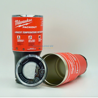 Ly giữ nhiệt 887ml Milwaukee 48-22-8393 8393B 8393R khóa Kết nối PACKOUT Milwaukee. Inox chuẩn 304