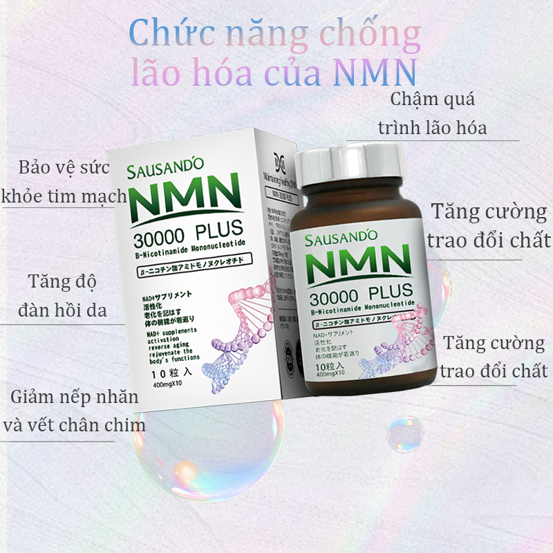 Collagen NMN 30000 NMN Hany collagen,loại bỏ nám da trắng,đẹp da, Giúp trẻ hóa và chống lão hóa toàn diện Mua 1 tặng 1
