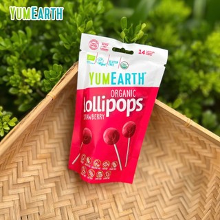 Kẹo Mút Hữu Cơ YumEarth Vị Trái Cây Túi 14 Que Organic Không Phẩm Màu Nhân Tạo