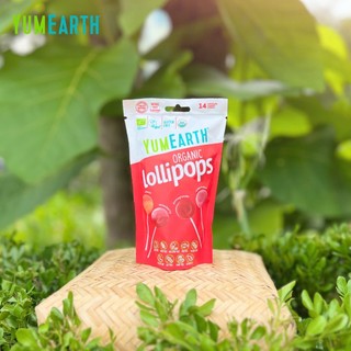 Kẹo Mút Hữu Cơ YumEarth Vị Trái Cây Túi 14 Que Organic Không Phẩm Màu Nhân Tạo