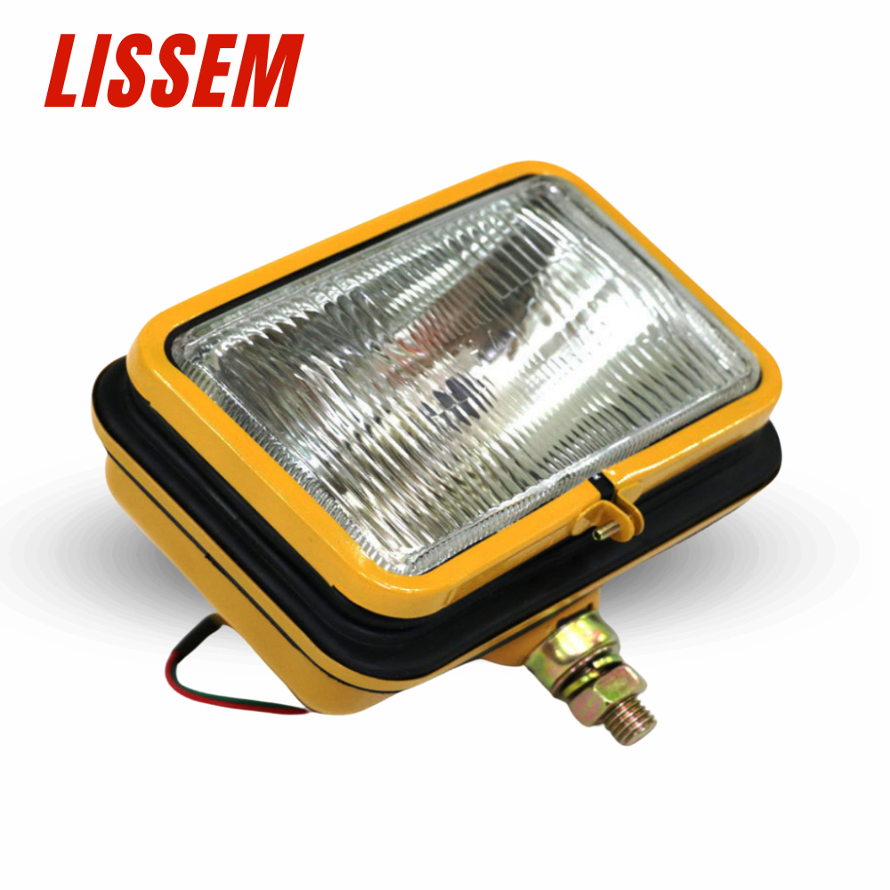 Đèn Pha Xe Cơ Giới Máy Xúc/ Máy Ủi/ Ô Tô/ Tàu Bè/ Offroad/ Vuông -LISSEM-12v-24v/ Láng / Sọc