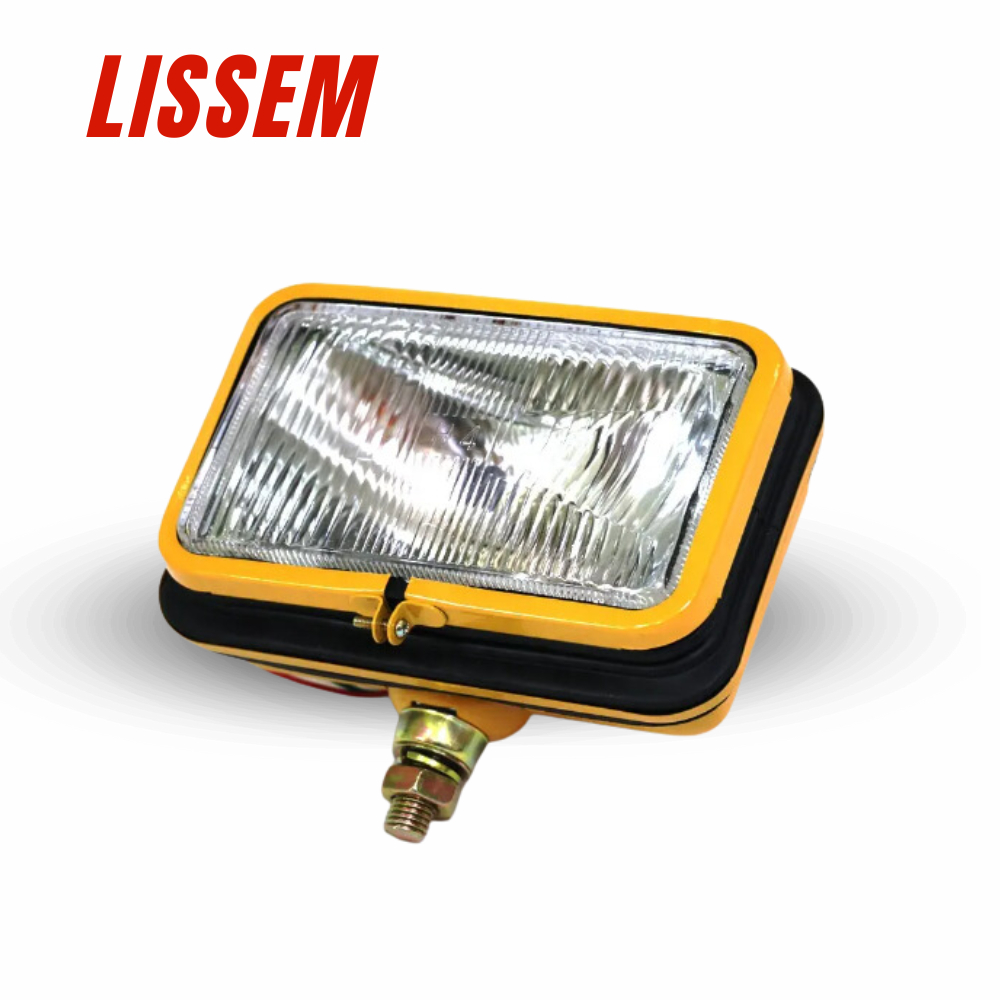 Đèn Pha Xe Cơ Giới Máy Xúc/ Máy Ủi/ Ô Tô/ Tàu Bè/ Offroad/ Vuông -LISSEM-12v-24v/ Láng / Sọc