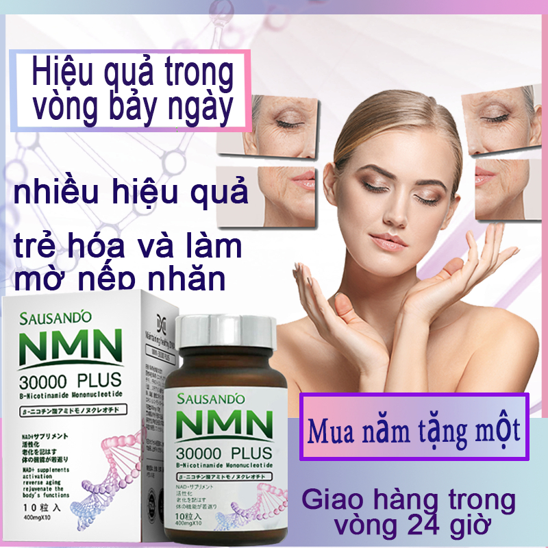Collagen NMN 30000 NMN Hany collagen,loại bỏ nám da trắng,đẹp da, Giúp trẻ hóa và chống lão hóa toàn diện Mua 1 tặng 1