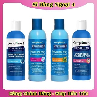 Toner BHA Compliment No Problem làm sạch sâu, kiềm dầu, giảm mụn, mờ thâm 200ml của Nga