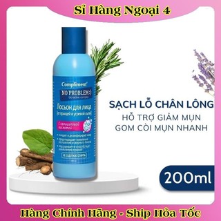 Toner BHA Compliment No Problem làm sạch sâu, kiềm dầu, giảm mụn, mờ thâm 200ml của Nga