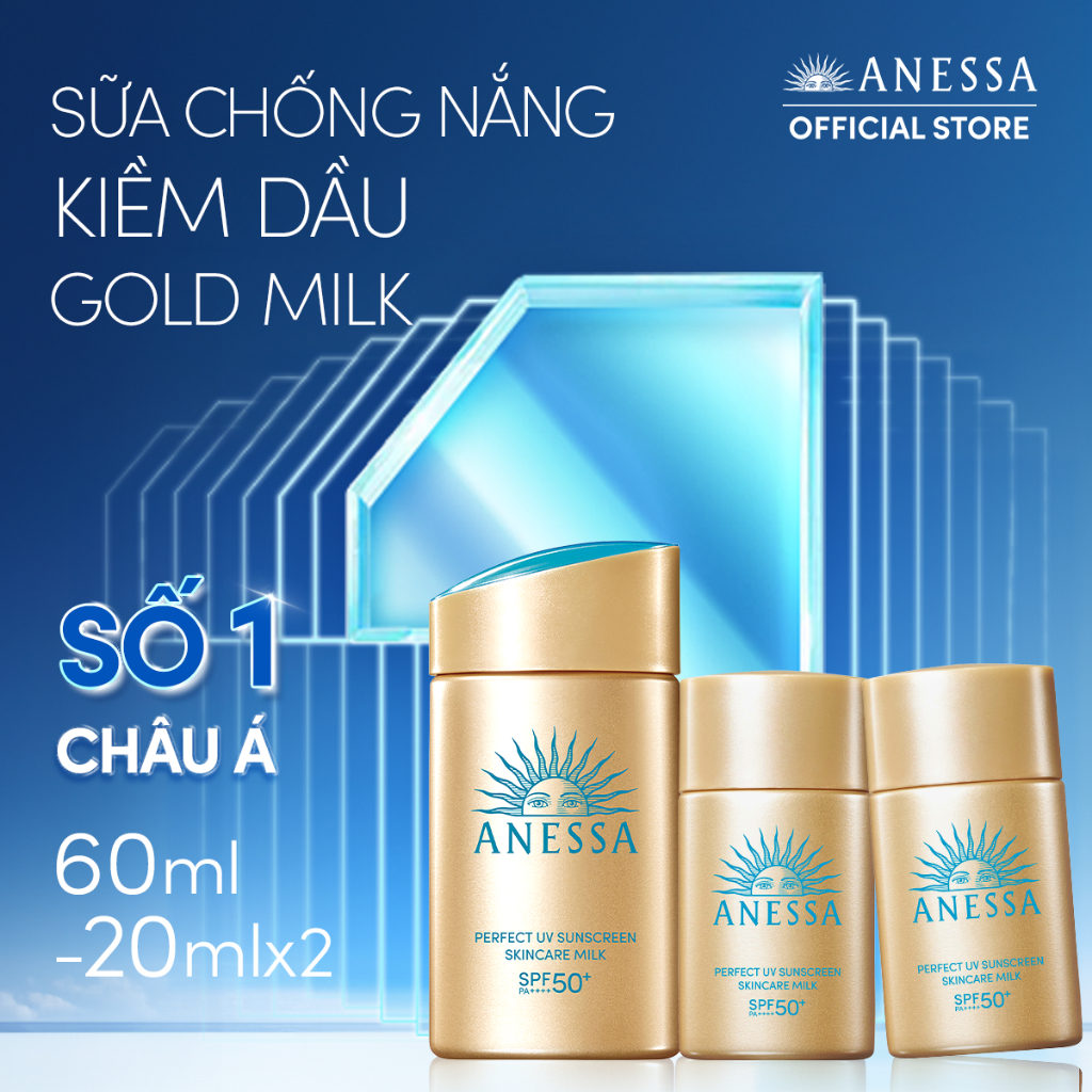 Ảnh Bộ Sữa chống nắng dưỡng da kiềm dầu bảo vệ hoàn hảo SPF50+ PA++++ 60ml+20ml x2 2
