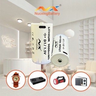 Pin Đại D NUOXING 1.5V Sạc Lại Cổng USB Type-C Dung Lượng 9000mWh – Pin Sạc D Dùng Đèn Pin, Bếp Ga,.