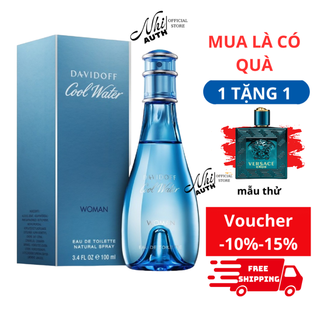 Nước hoa nữ Davidoff Cool Water Woman 100ml 100% chính hãng