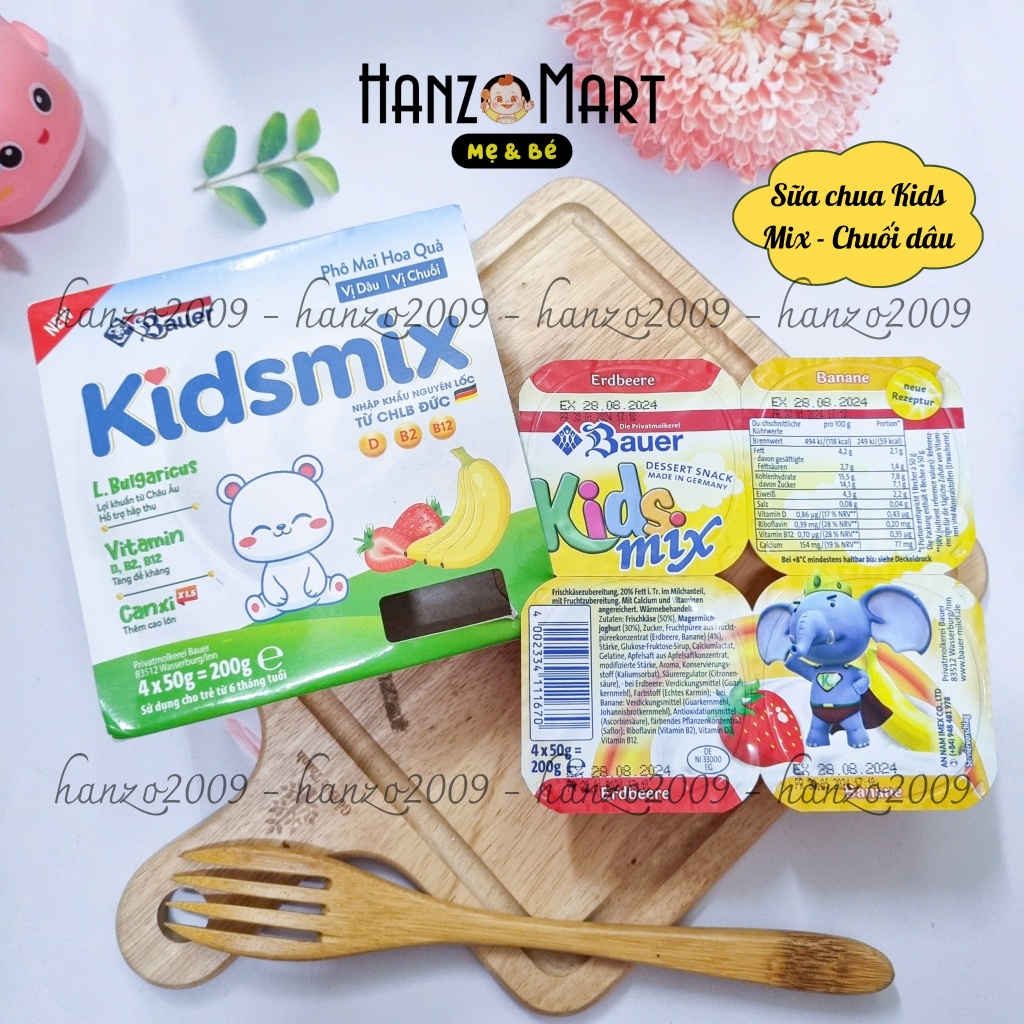 Váng sữa / Sữa chua hoa quả Kids Mix / Petti hanzomart
