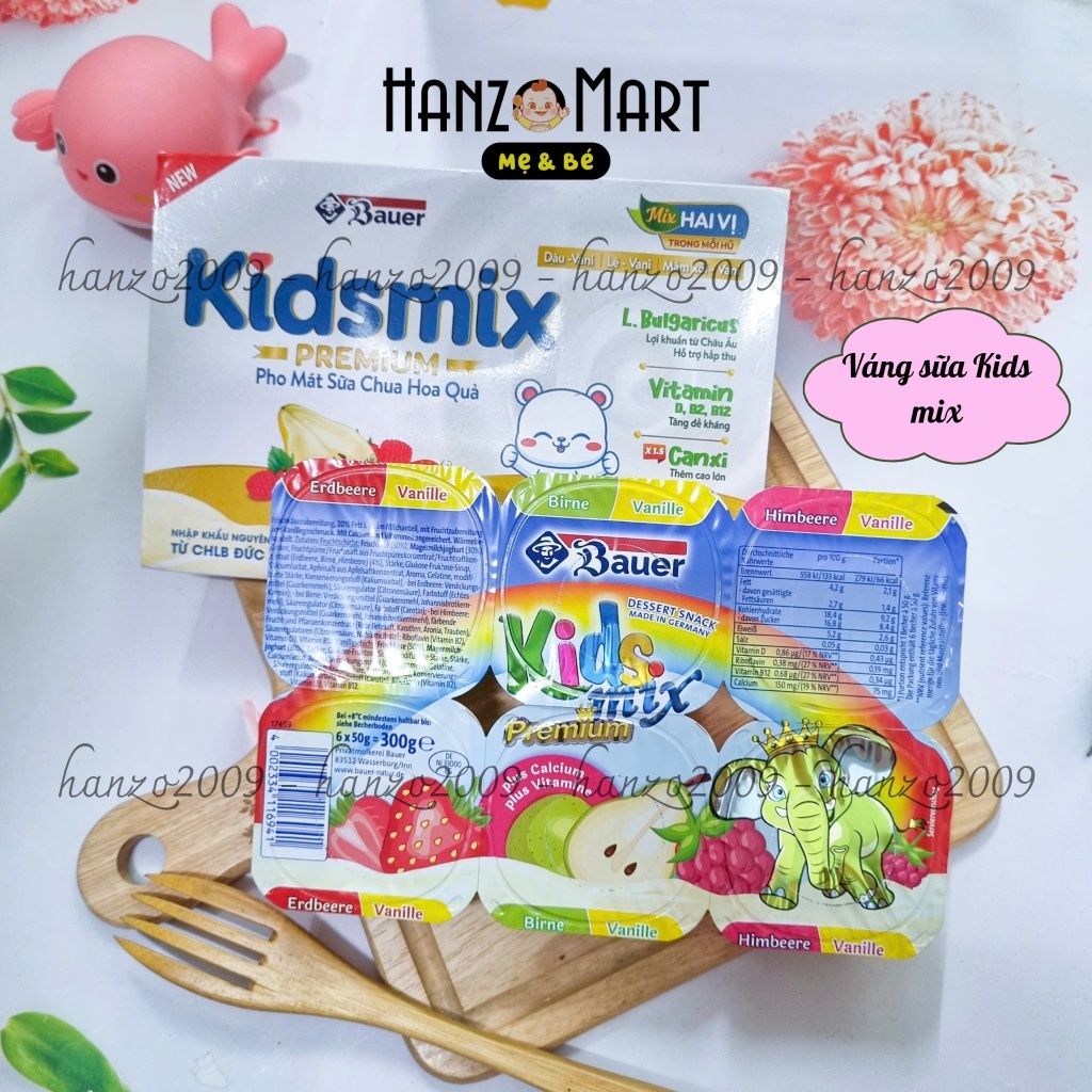 Váng sữa / Sữa chua hoa quả Kids Mix / Petti hanzomart