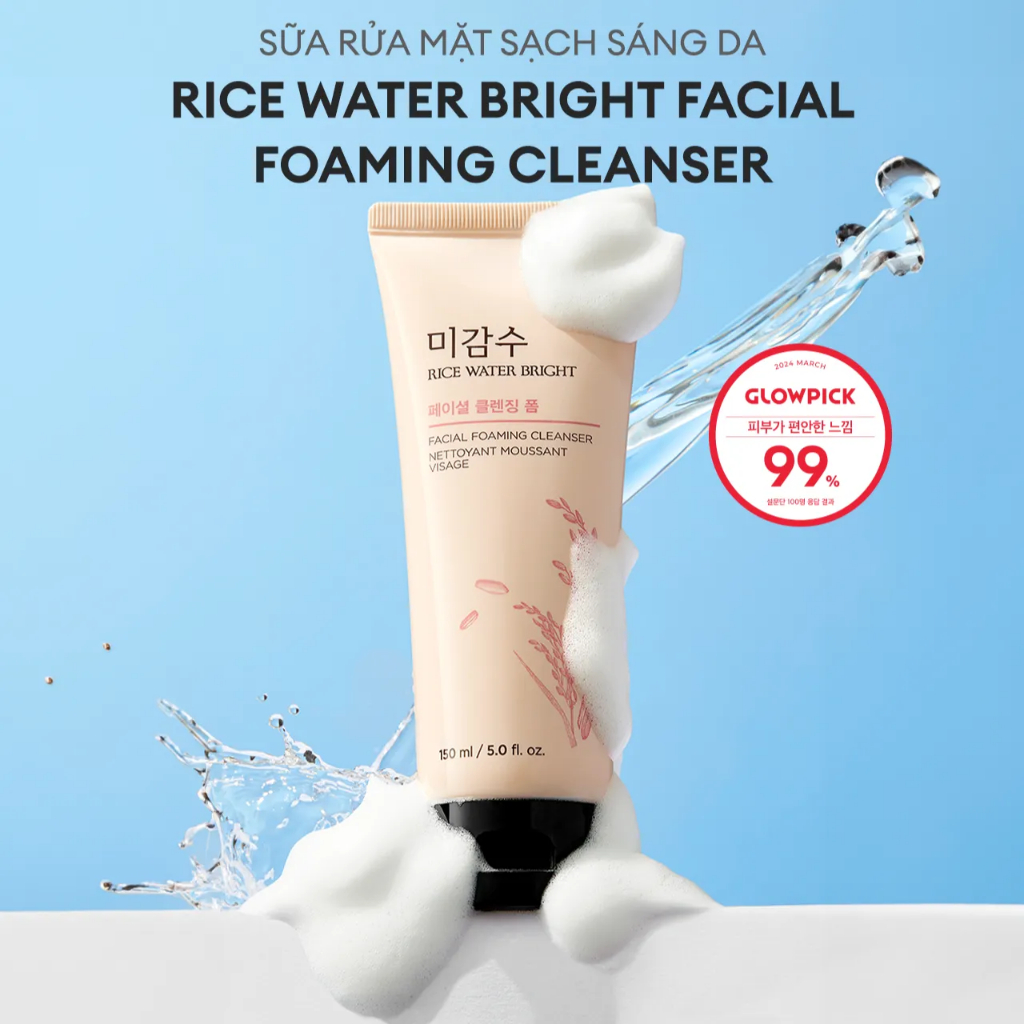 Ảnh Combo 2 Sữa Rửa Mặt Sạch Da Thefaceshop Rice Water Bright Cleansing Foam 100mlx2 1