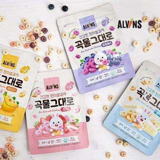 Bánh gạo lứt ăn dặm hữu cơ cho bé từ 12 tháng Alvins 30g
