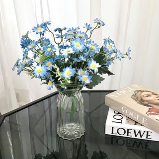 Hoa Giả - Cụm Hoa Cúc Giả 40cm Trang Trí Nội Thất, Cửa Tiệm Tinh Tế, Thanh Lịch