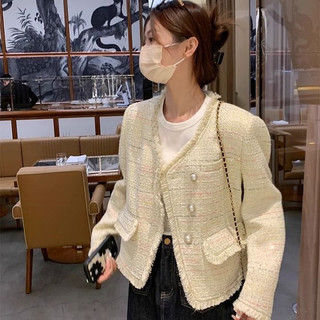 Áo dạ Tweed phối tua rua mua Thu Đông hàng QC cao cấp loại 1 (C8)