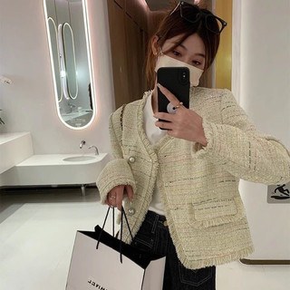 Áo dạ Tweed phối tua rua mua Thu Đông hàng QC cao cấp loại 1 (C8)
