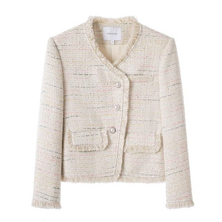 Áo dạ Tweed phối tua rua mua Thu Đông hàng QC cao cấp loại 1 (C8)