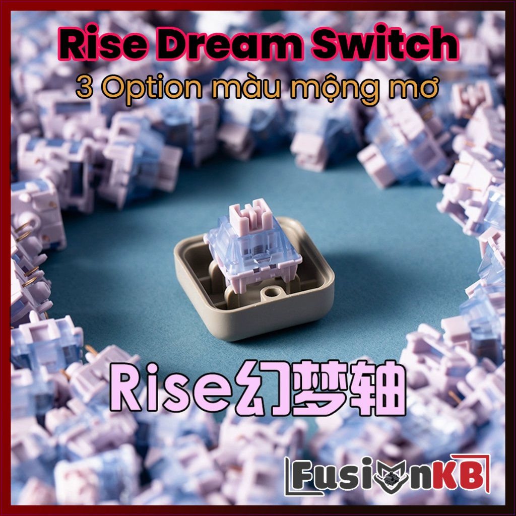 RISE Dream Switch | Gateron GPro Ultra | RISE Purple | Linear Switch ...