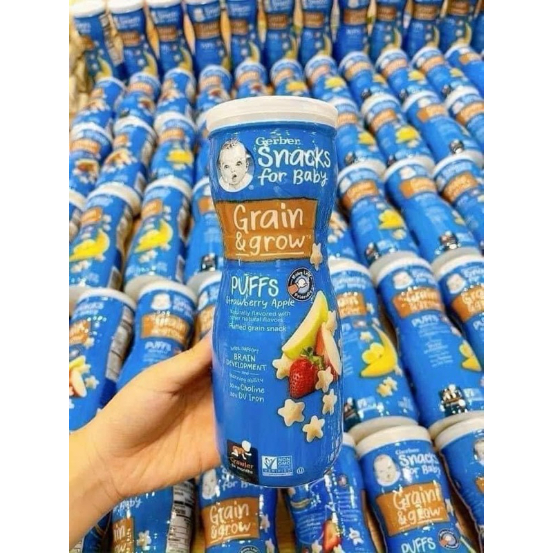 Bánh Ăn Dặm/ Bánh Gạo Gerber , Gerber Cao hình sao, Gerber Lùn Cho Bé Đủ Vị