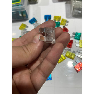 Combo 10 Cầu chì ô tô các loại, cầu chì chân dẹp 10A, 15A, 20A, 25A, 30A.