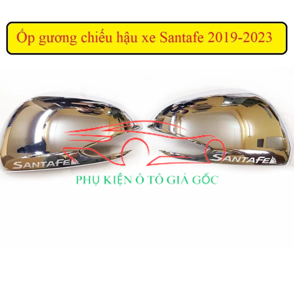Ốp Gương chiếu hậu xe Hyundai Santafe 2019 - 2022, 2023, 2024 Mạ Crom cao cấp