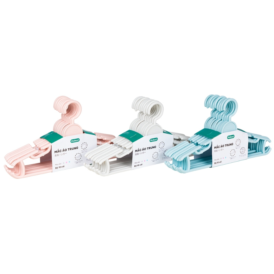 SET 10 Móc quần áo size trung chính hãng Việt Nhật (mã 2819)