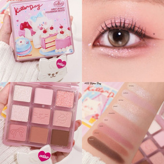 [Odbo] Bảng Phấn Mắt Odbo 9 Ô Sweet Munch Eyeshadow Pallete Kèm Kẹp Tóc