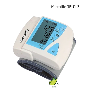 (CHÍNH HÃNG) Máy đo huyết áp cổ tay Microlife 3BU1-3 với màn hình LCD sắc nét, Bảo hành 5 năm- CHIKA