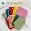 Túi dây rút mini Túi dây rút vải nhung tăm 3II HOME đựng mỹ phẩm trang sức đồ dùng cá nhân nhiều màu