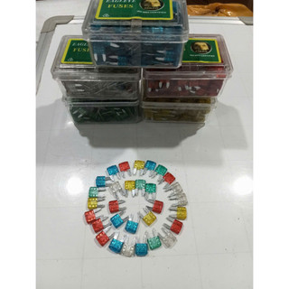 Hộp 200 Cầu chì ô tô chân nhỏ. Cầu chì chân kim.
