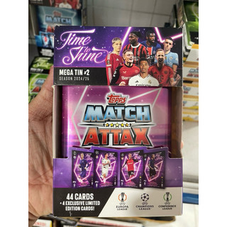 [ Mega Tin ] Hộp Thẻ Lớn Match Attax Champions League Mùa 2024/25 24/25 ( 48 Thẻ )