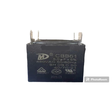 Tụ CBB61 tụ quạt giàn nóng điều kiệntụ quạt hơi nước chân cắm tụ điều hòa 5uf
