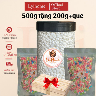 [TẶNG 200G] Hũ 500g sáp sữa dừa wax lông nóng cao cấp lyihome, sáp wax nóng lấy sạch gốc lông